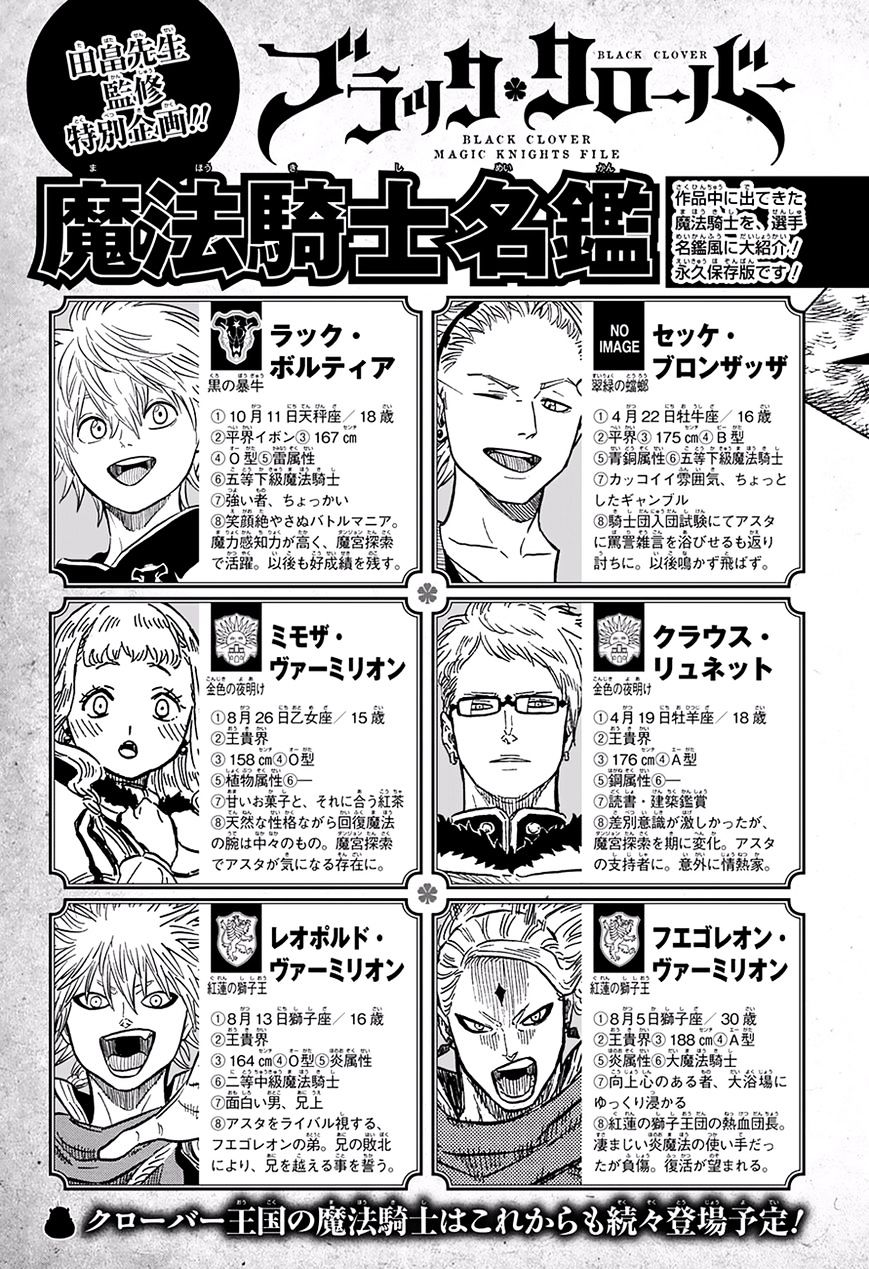 Read Black Clover Manga Online