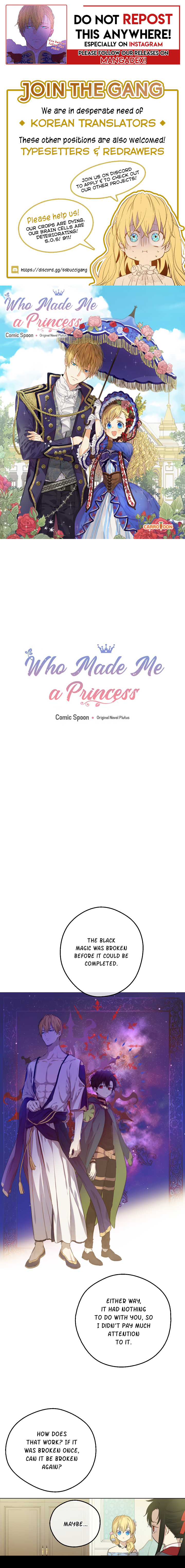 Read Who Made Me A Princess Manga Online